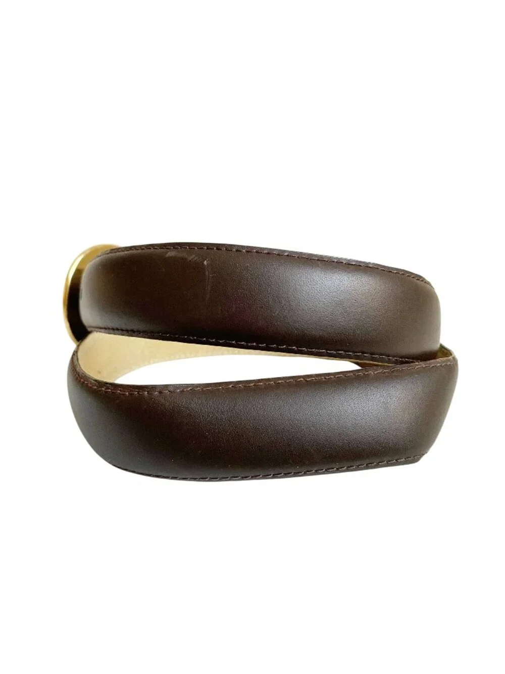 Vtg 80s Loring & Paige Suede Leather Equestrian Style Belt Size M/L Horseshoe